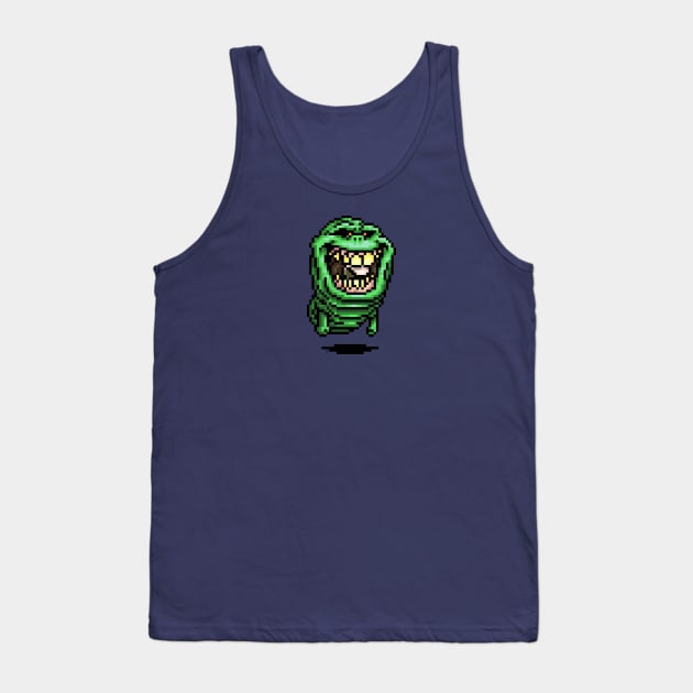 Pixel Slimer Tank Top by vilecult